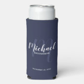 Modern script, aangepast Groomsmen Seltzer Kan C Blikjeskoeler (Seltzer Voorkant)