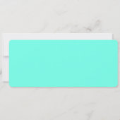 Modern Script Aangepast Logo Cadeaubon teal Kaart (Achterkant)