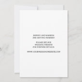 Modern script | Aangepaste foto om de datumkaarten Kaart (Achterkant)