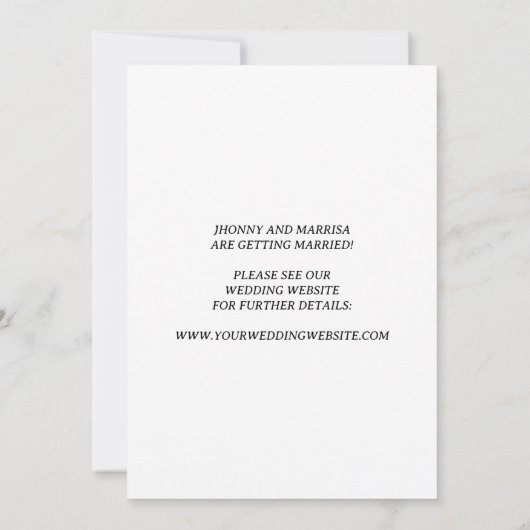 Modern script | Aangepaste foto om de datumkaarten Kaart (Achterkant)