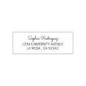 Modern Script Address Self Inking Rubber Stamp Zelfinktende Stempel (Design)