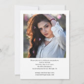 Modern Script  Afgestudeerd 2 Foto's Afstuderen Kaart (Achterkant)