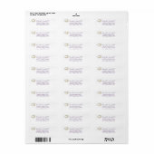 Modern Script Afstudeeradres 2026 Retouradres Etiket (Full Sheet)