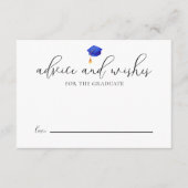 Modern Script Afstudeerder Advies Afstuderen Informatiekaartje (Voorkant)