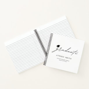 Modern Script Afstudeerfeest Gastboek Notitieboek
