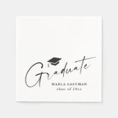 Modern Script Afstudeerproject Zwart en Wit Afstud Servet (Voorkant)