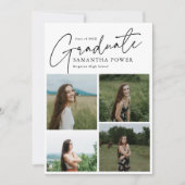 Modern Script Afstuderen 10 foto's Afstuderen Kaart (Voorkant)