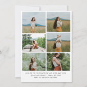 Modern Script Afstuderen 10 foto's Afstuderen Kaart (Achterkant)