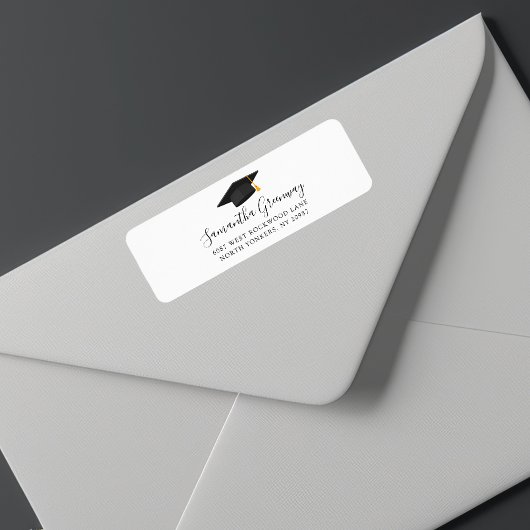 Modern Script Afstuderen 2025 Retouradres Etiket