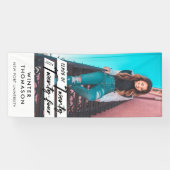 Modern script Afstuderen 222 foto Spandoek (Horizontaal)