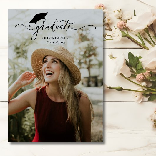 Modern script Afstuderen 2 foto Afstuderen Kaart