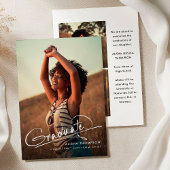 Modern Script Afstuderen 3 Photo Collage Afstudere Aankondiging