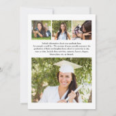 Modern script Afstuderen 5 Aangepaste fotokleuren Kaart (Achterkant)