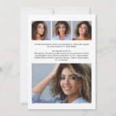 Modern script Afstuderen 5 aankondiging foto (Achterkant)