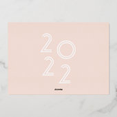 Modern Script Afstuderen Aankondiging Folie Kaart (Achterkant)