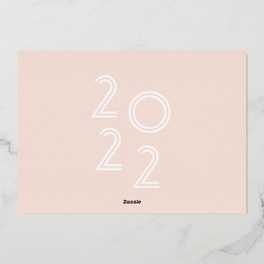 Modern Script Afstuderen Aankondiging Folie Kaart (Achterkant)