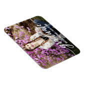 Modern Script Afstuderen Aankondiging Foto Wt Magneet (Rechterzijde)