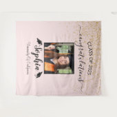 Modern Script Afstuderen Achtergrond | Afstuderen Wandkleed (Voorkant (horizontaal))