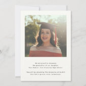 Modern Script Afstuderen Adventure Begint Foto Aankondiging (Achterkant)