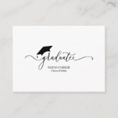 Modern script Afstuderen Afstuderen Advieskaart (Voorkant)