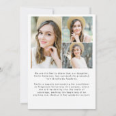 Modern script Afstuderen Afstuderen foto Kaart (Achterkant)