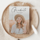 Modern script Afstuderen Afstuderen foto Kaart