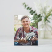 Modern Script Afstuderen Afstuderen voor aangepast Aankondiging (Staand voorkant)