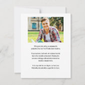 Modern Script Afstuderen Afstuderen voor aangepast Aankondiging (Achterkant)