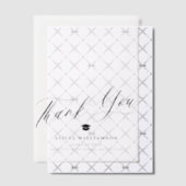 Modern script afstuderen bedankt overlay vellum uitnodigingen (Offset (Uitnodiging))