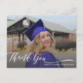 Modern Script Afstuderen Dank u wel Briefkaart (Voorkant)