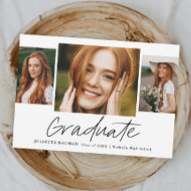 Modern Script Afstuderen eenvoudig 3 foto Afstuder