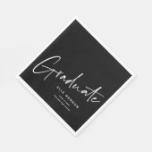 Modern script Afstuderen eenvoudig Afstuderen Servet (Hoek)