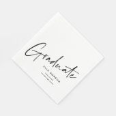 Modern script Afstuderen eenvoudig Afstuderen Servet (Hoek)