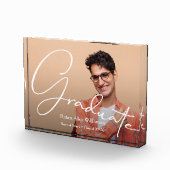 Modern script Afstuderen fotoblok (Rechts)