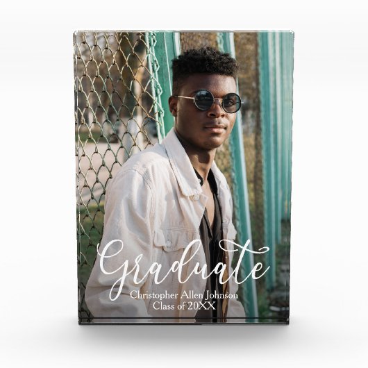 Modern Script-Afstuderen Fotoblokken (Voorkant)