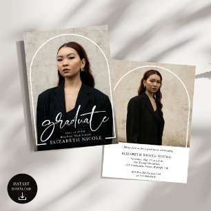 Modern Script Afstuderen Photo Arch-Afstuderen Kaart