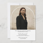 Modern Script Afstuderen Photo Arch-Afstuderen Kaart (Achterkant)