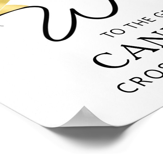 Modern Script Afstuderen Photo Script Welkom Poster (Hoek)