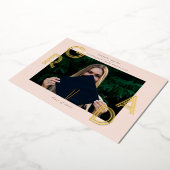 modern script afstuderen publicatiesfoliekaart folie uitnodiging (Gedraaid)