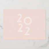 modern script afstuderen publicatiesfoliekaart folie uitnodiging (Achterkant)