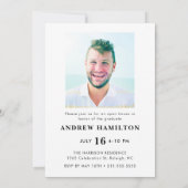 Modern Script Afstuderen twee foto-Afstuderen cool Kaart (Achterkant)