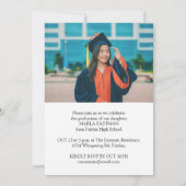 Modern Script Afstuderen verfijnd foto Afstuderen Kaart (Achterkant)