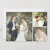 Modern script, alleen gehuwde feestdag foto feestdagenkaart (Achterkant)