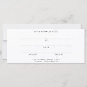 Modern Script Alleen Voor Jou Cadeaubon (Achterkant)