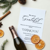 Modern script appreciatie feest, dankbaar feest kaart