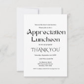 Modern script appreciatie party dankbare partij kaart (Voorkant)