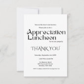 Modern script appreciatie party dankbare partij kaart (Voorkant)