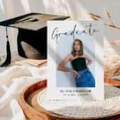 Modern Script Arch Photo Afstuderen Kaart