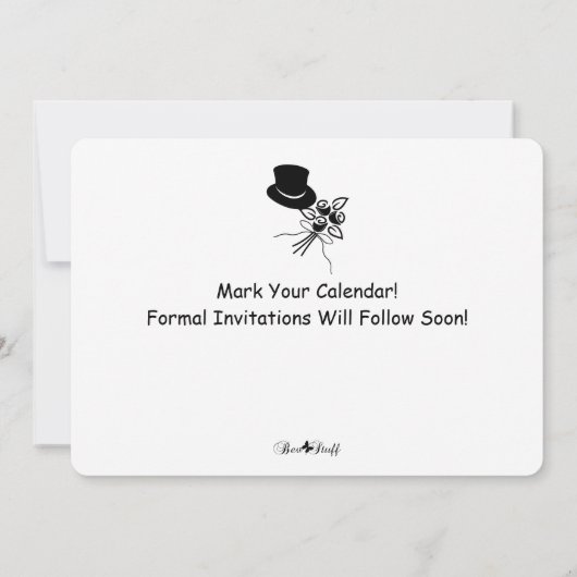 Modern Script & Asymmetrical Photo Save the Date Kaart (Achterkant)