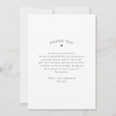 Modern Script Baby 4 Fotocollage Bedankkaart (Achterkant)